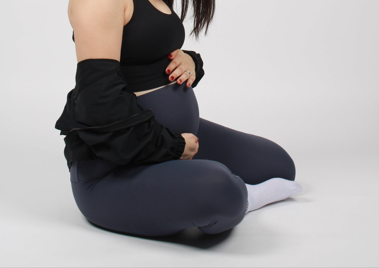 GLASS BLUE PREGGO LEGGING