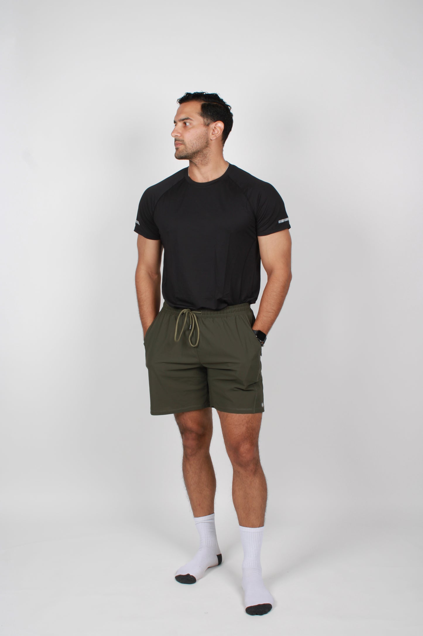 MOSS GREEN SHORTS
